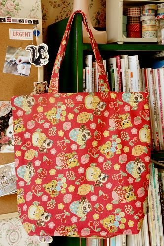 Free Shipping Japanese Kawaii Handmade ECO-Friendly Shopping Bag Tote - little Animals