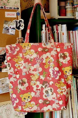Free Shipping Japanese Kawaii Handmade ECO-Friendly Shopping Bag Tote - little Animals