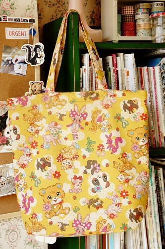 Free Shipping Japanese Kawaii Handmade ECO-Friendly Shopping Bag Tote - little Animals