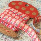 1.6cm x 5 Yards - kawaii Cotton Woven Jacquard Trim Ribbon - Flowers