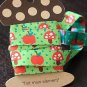 1.6cm x 5 Yards - kawaii Cotton Woven Jacquard Trim Ribbon - Red Apple and Mushroom