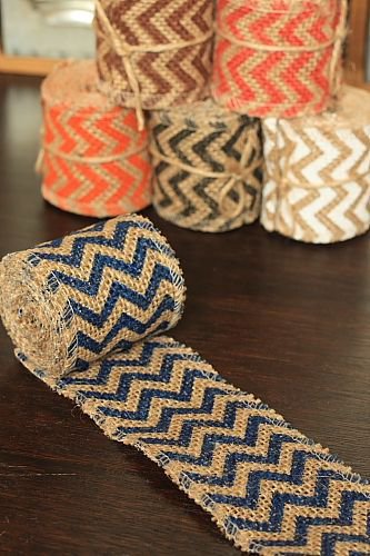6cm x 2 Yards - Burlap Decor Wide Linen Ribbon Roll