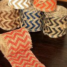 6cm x 2 Yards - Burlap Decor Wide Linen Ribbon Roll