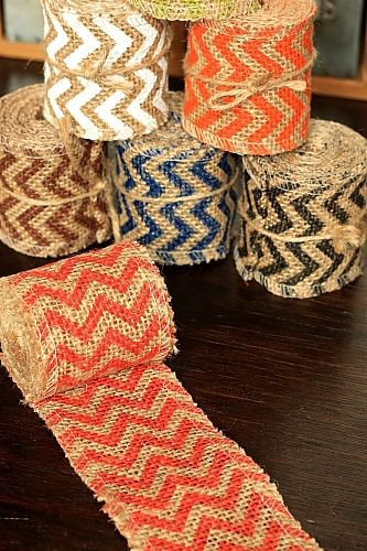 6cm x 2 Yards - Burlap Decor Wide Linen Ribbon Roll