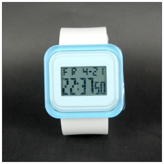 White x Blue Fashion Digital Watch