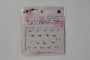 3D Accessory Rubber Art ~ Nail Sticker ( NS2)