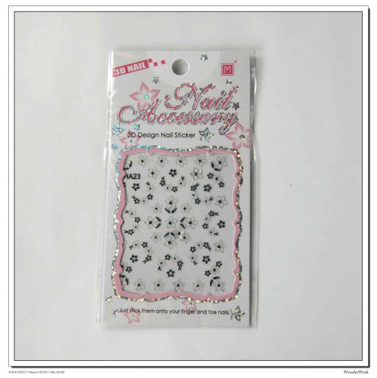 3D Accessory Rubber Art ~ Nail Sticker (NS7)