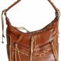 Shoulder Bags Handbags with Front Zippered Pockets & Contrasting Lacing
