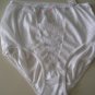 WHITE BRIEFS PANTIES WITH LACE DESIGN  AT TOP SZ-S