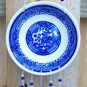 Vintage Glass  Blue Willow Berry Bowl Windchime, Wind Chime