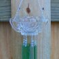Depression Glass Sugar Bowl Windchime, Wind Chime