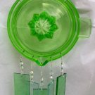 Green Depression Glass Juicer Windchime