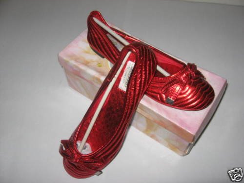 Ladies Red Casual Bolaro FLat Shoes/Summer Rio