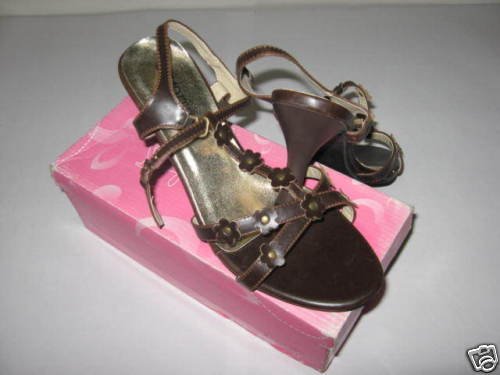 Yaqite Brown Ladies Dress Shoes, Size 8 1/2