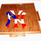 New york yankee Domino table top With Puerto flag (dark)