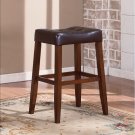 Portman Saddle Bar Stools 29" - Espresso Color - Pair