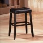Portman Saddle Bar Stools 29" - Espresso Color - Pair