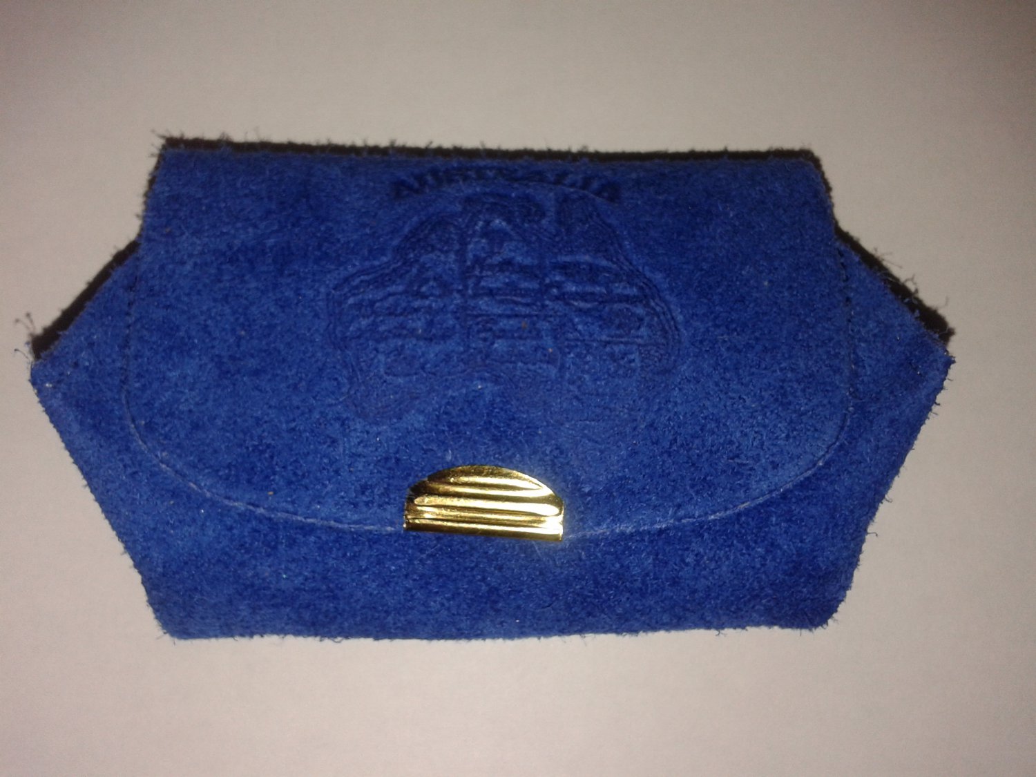 Blue Leather coins wallet