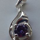 30% Silver amethyst wings necklace