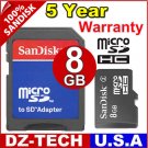 Sandisk 8GB MicroSD Micro SD SDHC MicroSDHC Flash Memory Card 8 GB G 8G \ SDSDQ-8192