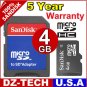 Sandisk 4GB MicroSD Micro SD SDHC MicroSDHC Flash Memory Card 4 GB G 4G \ SDSDQ-4096