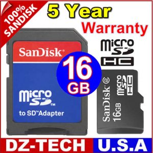 Sandisk 16GB MicroSD Micro SD SDHC MicroSDHC Flash Memory Card 16 GB G 16G \ SDSDQ-016G