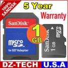 Sandisk 1GB MicroSD Micro SD  Flash Memory Card 1 GB G 1G \ SDSDQ-1024