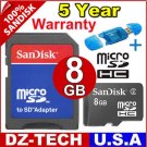Sandisk 8GB MicroSD Micro SD SDHC MicroSDHC Flash Memory Card 8 GB G 8G \ SDSDQ-8192-PROMOTION