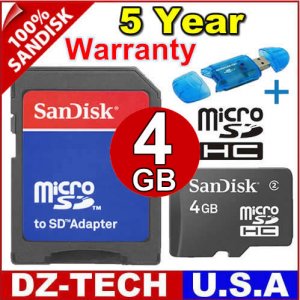 Sandisk 4GB MicroSD Micro SD SDHC MicroSDHC Flash Memory Card 4 GB G 4G \ SDSDQ-4096-PROMOTION