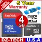 Sandisk 4GB MicroSD Micro SD SDHC MicroSDHC Flash Memory Card 4 GB G 4G \ SDSDQ-4096-PROMOTION