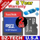 Sandisk 2GB MicroSD Micro SD  Flash Memory Card 2 GB G 2G \ SDSDQ-2048-PROMOTION
