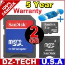 Sandisk 2GB MicroSD Micro SD Mini SD MiniSD  Flash Memory Card 2 GB G 2G \ SDSDQ-2048-3A-PROMOTION