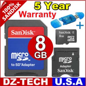 Sandisk 8GB MicroSD Micro SD SDHC MicroSDHC MiniSD Mini Flash Memory Card \ SDSDQ-8192-3A-PROMOTION