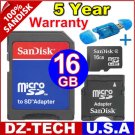 Sandisk 16GB MicroSD Micro SD SDHC MicroSDHC Mini MiniSD Flash Memory Card\ SDSDQ-016G-3A-PROMOTION