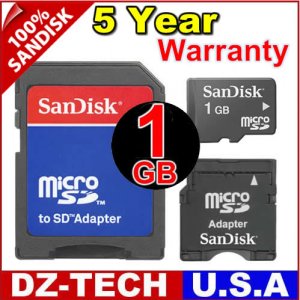 Sandisk 1GB MicroSD Micro SD Mini MiniSD Flash Memory Card 1 GB G 1G \ SDSDQ-1024-3A