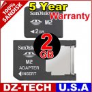Sandisk 2GB Memory Stick Pro Duo Micro M2 MS 2 G GB 2G\ SDMSM2-2048-DUO