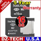 Sandisk 16GB Memory Stick Pro Duo Micro M2 MS 16 G GB 16G\ SDMSM2-016G-DUO