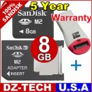 Sandisk 8GB Memory Stick Pro Duo Micro M2 MS 8 G GB 8G\ SDMSM2-8192-DUO-PROMOTION-2