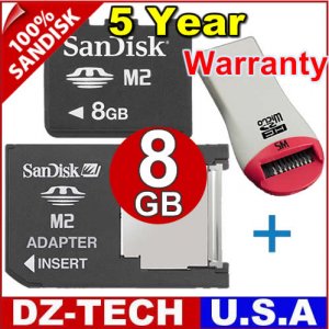 Sandisk 8GB Memory Stick Pro Duo Micro M2 MS 8 G GB 8G\ SDMSM2-8192-DUO-PROMOTION-2