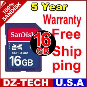 SanDisk 16GB SDHC SD HC Flash Memory Card 16 GB G 16G New \ SDSDBR-016G