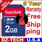 New SanDisk Secure Digital 2GB SD Memory Card 2 G GB 2G \ SDSDJ-2048