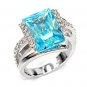 Sterling Silver AquaMarine Ring-7x400