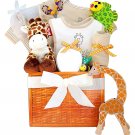 "Party in the Jungle" Safari Giraffe Baby Gift Basket