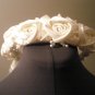 ivory flower tiara with veil