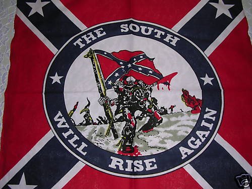 NEW REBEL CONFEDERATE FLAG w SKELETON SOLDIER BANDANA SCARF THE SOUTH ...