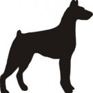 Doberman Vinyl Window Decal