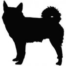 Norwegian Elkhound Dog Vinyl Window Decal NEW!