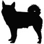 Norwegian Elkhound Dog Vinyl Window Decal NEW!