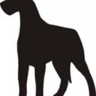 Great Dane Dog Vinyl Window Decal