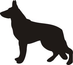 German Shepherd Dog Vinyl Window Decal